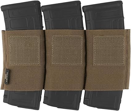 Elastic Triple Mag Pouch For Recon Chest Rig