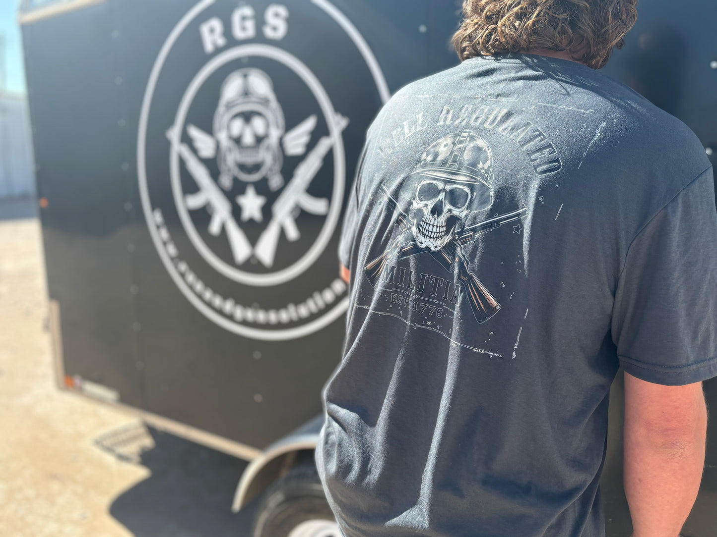 "WELL REGULATED MILITA" TRI BLEND T-SHIRT