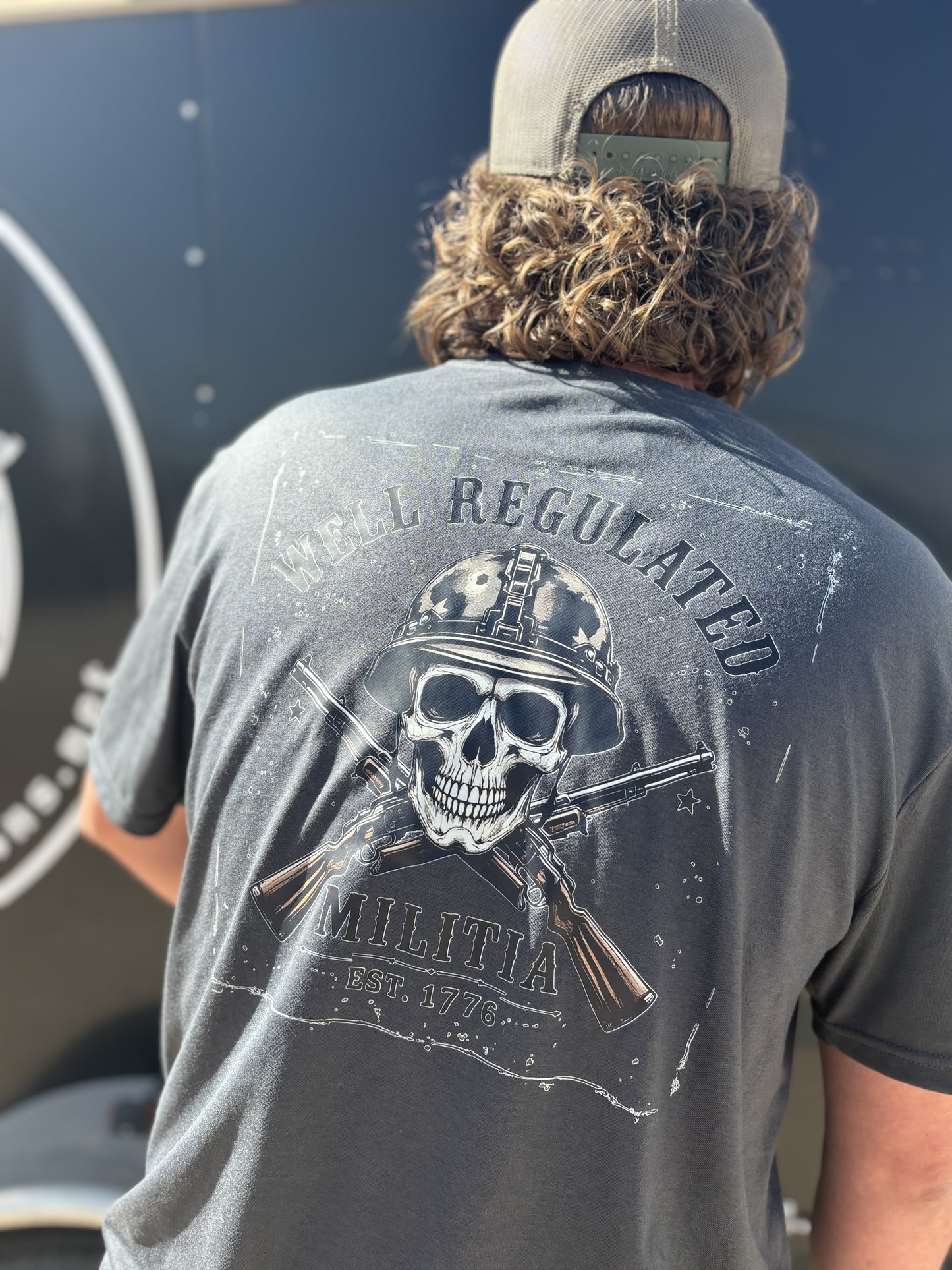 "WELL REGULATED MILITA" TRI BLEND T-SHIRT