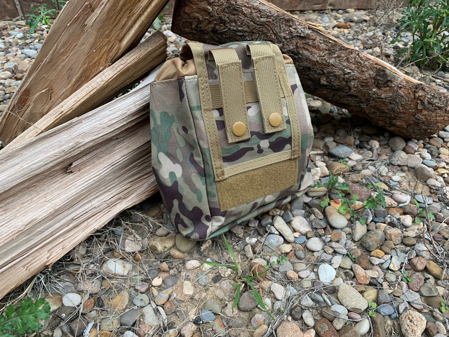 RGS Multicam Rapid Deploy Velcro Dump Pouch